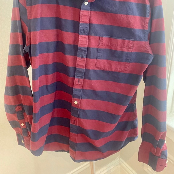 Striped Oxford Button Down - Size M, New - Picture 4 of 4